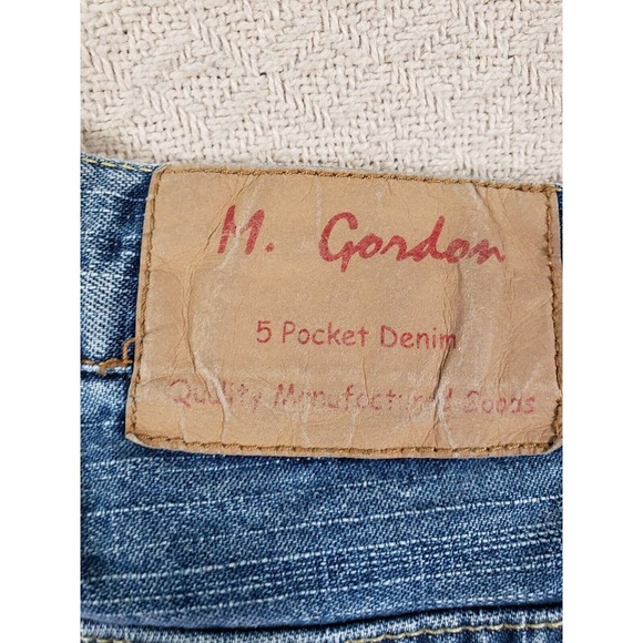 M Gordon Jeans Mens 32x30 Denim Bootcut Cotton 1998 Pockets Mid Rise - Picture 15 of 15